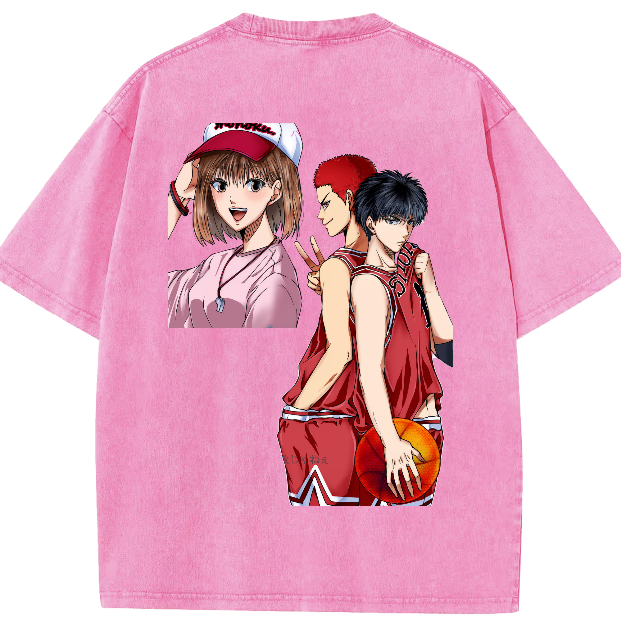 （画像用） SLAM DUNK／スラムダンク 綿100% ヴィンテージ風 半袖Tシャツ（背面プリント）
